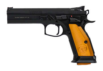 CZ 75 TS Orange 9mm 5.4" Barrel 20 Round Capacity Tactical Sport 91261 - Semi Auto Pistols - American Guns & Ammo