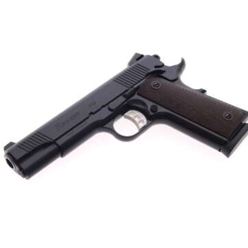 TISAS 1911 45 ACP REGENT P45 - BLACK CERAKOTE Forward Serrations - Firearms - American Guns & Ammo