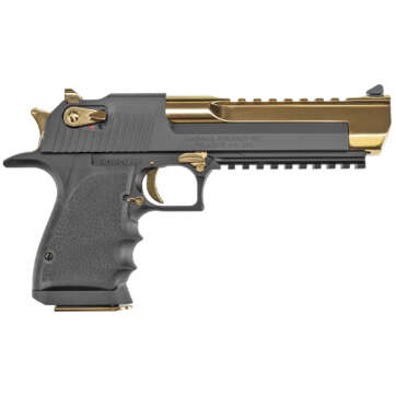 Magnum Research Desert Eagle 50AE MK L6 Black & Gold DE50BATG Magnum Research Desert Eagle 50AE MK L6 Black & Gold DE50BATG - Semi Auto Pistols - American Guns & Ammo