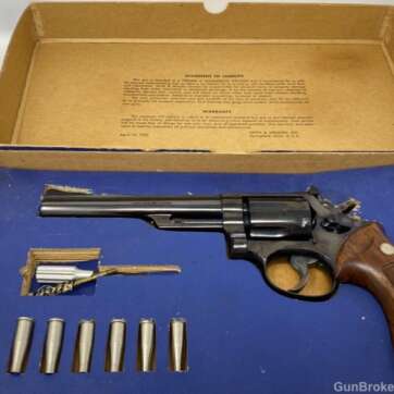 Smith & Wesson Model 53 22 Jet Mag w/ 22 LR inserts 6" 6 shot - great cond. Smith & Wesson Model 53 22 Jet Mag w/ 22 LR inserts 6" 6 shot - great cond. - Revolvers - American Guns & Ammo