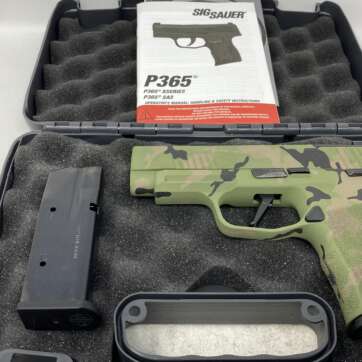 Sig Sauer P365 XL manual safety 9mm Luger 3.7" 12rd w/ camo finish P365 XL - Semi Auto Pistols - American Guns & Ammo