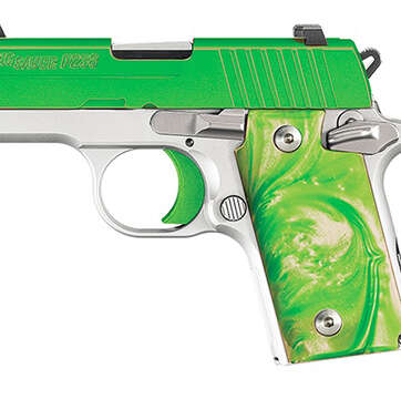 Sig Sauer P238 380 ACP Green White 238-380-envy - Semi Auto Pistols - American Guns & Ammo