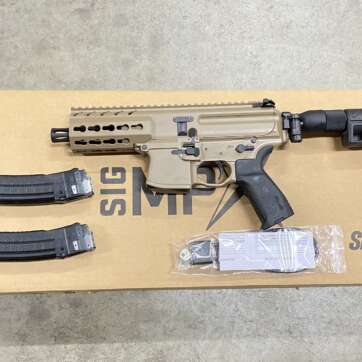 Sig Sauer MPX 9mm Luger 4.5" 30rd w/ folding Sig brace - used - Semi Auto Pistols - American Guns & Ammo