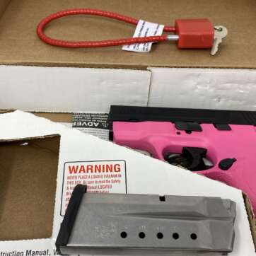 Smith & Wesson M&P9 Shield Black/Pink 180051 - Semi Auto Pistols - American Guns & Ammo