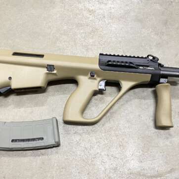 Steyr AUG 16" short rail mud stock 5.56 / 223 AUGM1MUDNATOS Steyr AUG 16" short rail mud stock 5.56 / 223 AUGM1MUDNATOS - Semi Auto Rifles - American Guns & Ammo