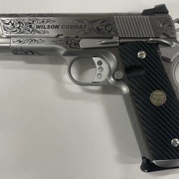 Wilson Combat Custom Engraved CQB Elite Stainless Steel 45 ACP - Semi Auto Pistols | American Guns & Ammo