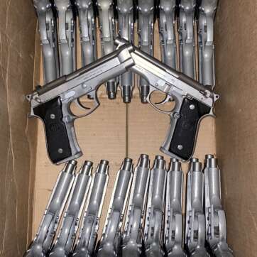 Beretta 92FS Inox Police Trade In Stainless Steel 9mm - Semi Auto Pistols | American Guns & Ammo