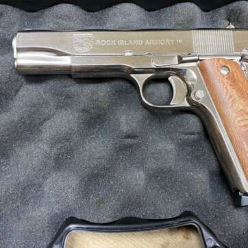 Used Armscor | Rock Island Armory M1911-A1 GI Standard FS Nickel 45ACP 51433 - Semi Auto Pistols - American Guns & Ammo