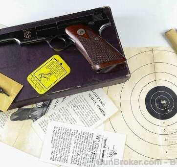 Colt Woodsman Match Target 99% COMPLETE Orig Box - American Guns & Ammo