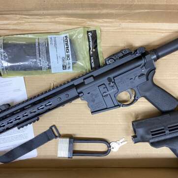 Used SMI SMI-15 300 BLK 10.5" Pistol Magpul Sights One 30 rd PMAG + Brace - American Guns & Ammo