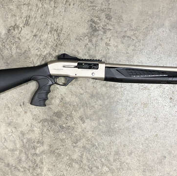 Omega 12 Gauge White Chrome Tactical Shotgun S12ST Semi Auto - Semi Auto Shotguns - American Guns & Ammo