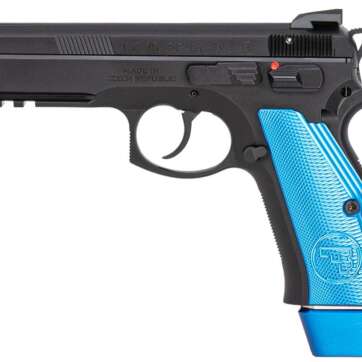 CZ 75 SP-01 Competition 9mm Blue Grips 21 Round Capacity 91207 - American Guns & Ammo