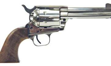 EAA Corp Bounty Hunter Nickel .45 LC 4.5" Barrel 6-Rounds EAA Corp Bounty Hunter Nickel .45 LC 4.5" Barrel 6-Rounds - New Arrivals - American Guns & Ammo