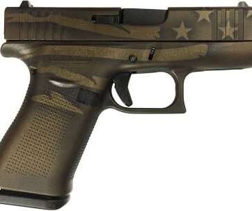 Glock 19 Gen 5 Midnight Bronze Battleworn Flag 9mm 4.02" Barrel 15-Rounds - New Arrivals - American Guns & Ammo