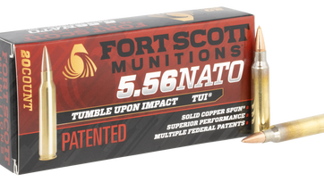Fort Scott Munitions TUI Brass 5.56 Ammo 55-Grain 20-Rounds SCS - New Arrivals - American Guns & Ammo