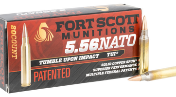 Fort Scott Munitions TUI Brass 5.56 NATO 62-Grain 20-Rounds SCS - New Arrivals - American Guns & Ammo