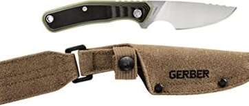 Gerber Downwind Caper Fixed Blade Knife 3-1/8 Plain Edge Blade Green Blister - New Arrivals - American Guns & Ammo