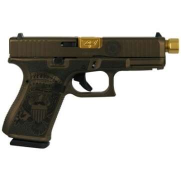 Glock 19 Gen 5 Flat Dark Earth 9mm 4.6" Barrel 15-Rounds Trump Edition - New Arrivals - American Guns & Ammo