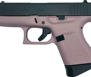 Glock 43 Pink Champagne 9mm 3.39-inch Barrel 6-Rounds GrabAGun Exclusive - New Arrivals - American Guns & Ammo