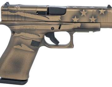 Glock 48 MOS Bronze Battleworn Flag 9mm 4.17" Barrel 10-Rounds - New Arrivals - American Guns & Ammo