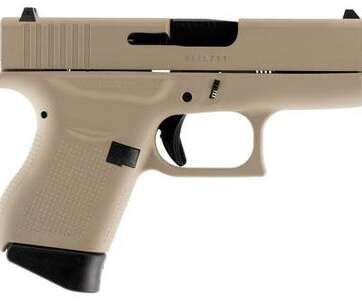 Glock 42 Desert Tan .380 ACP 3.25-inch 6Rds - New Arrivals - American Guns & Ammo