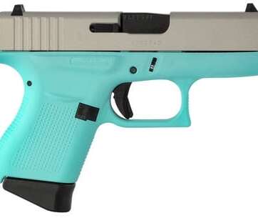 Glock 43 "Tiffany Blue" Robin's Egg Blue 9mm 3.39-inch Barrel 6-Rounds - New Arrivals - American Guns & Ammo