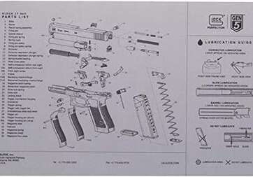 Glock Perfection OEM Gen 5 Exploded Diagram Bench Mat Gray Glock Perfection OEM Gen 5 Exploded Diagram Bench Mat Gray - New Arrivals - American Guns & Ammo