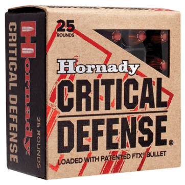 Hornady Critical Defense Brass 9mm 115 Grain 25-Rounds FTX Hornady Critical Defense Brass 9mm 115 Grain 25-Rounds FTX - New Arrivals - American Guns & Ammo