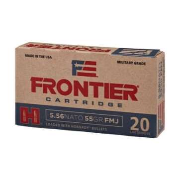 Hornady Frontier Brass 556 Ammo 55-Grain 20-Rounds FMJ Hornady Frontier Brass 556 Ammo 55-Grain 20-Rounds FMJ - New Arrivals - American Guns & Ammo