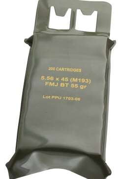 PPU M193 Mil-Spec Battle Pack Brass 5.56 Nato 200-Rounds 55 Grain FMJ Boat Tail PPU M193 Mil-Spec Battle Pack Brass 5.56 Nato 200-Rounds 55 Grain FMJ Boat Tail - New Arrivals - American Guns & Ammo