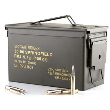 PPU Standard Rifle Ammo Brass .30-06 150-Grain 500-Rounds FMJ PPU Standard Rifle Ammo Brass .30-06 150-Grain 500-Rounds FMJ - New Arrivals - American Guns & Ammo