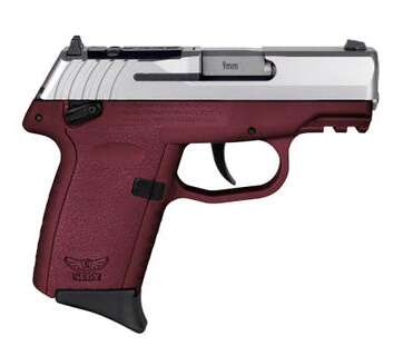 SCCY CPX-1 Gen 3 Crimson/Stainless 9mm 3.1" Barrel 10-Rounds RDR - New Arrivals - American Guns & Ammo