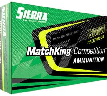 Sierra MatchKing Competition Ammunition 6mm Creedmoor 107-Grain 20-Rounds HPBT - New Arrivals - American Guns & Ammo