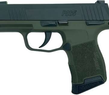 Sig Sauer P365 Green / Black GrabAGun Exclusive 9mm 3.1" Barrel 10-Rounds Manual Safety - New Arrivals - American Guns & Ammo