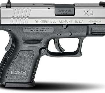 Springfield XD40 Sub-Compact Black/Stainless .40 S&W 3" Barrel 9-Rounds Springfield XD40 Sub-Compact Black/Stainless .40 S&W 3" Barrel 9-Rounds - New Arrivals - American Guns & Ammo