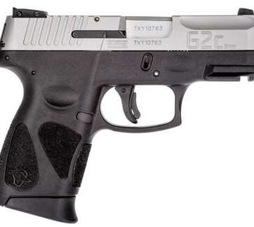 Taurus G2C Pistol Black/Stainless 9mm 3.2" Barrel 12-Rounds Includes 2 Magazines - New Arrivals - American Guns & Ammo