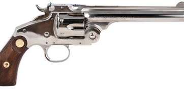 Taylors and Co Frontier Nickel .45 Colt 6.5" Barrel 6-Rounds Taylors and Co Frontier Nickel .45 Colt 6.5" Barrel 6-Rounds - New Arrivals - American Guns & Ammo