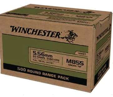 Winchester Ammo USA Green Tip Brass 556 Ammo 62-Grain 500-Rounds FMJ Winchester Ammo USA Green Tip Brass 556 Ammo 62-Grain 500-Rounds FMJ - New Arrivals - American Guns & Ammo