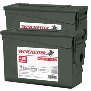 Winchester USA Brass 5.56 Ammo 55-Grain 840-Rounds FMJ - New Arrivals - American Guns & Ammo