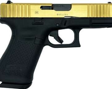 Glock 19 Gen 5 Polished Gold/Black 9mm 4.02" Barrel 15-Rounds Exclusive - New Arrivals - American Guns & Ammo