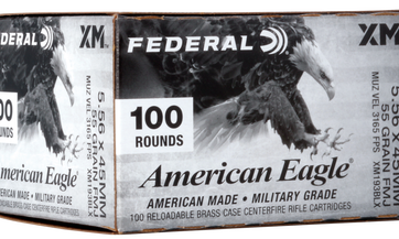 Federal American Eagle Brass 5.56NATO 55-Grain 100-Rounds FMJBT - New Arrivals - American Guns & Ammo