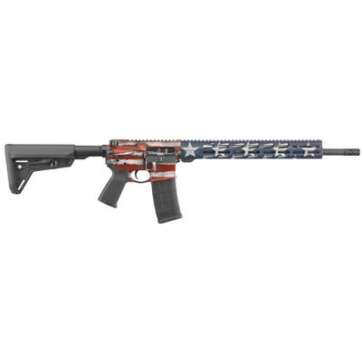 Ruger AR-556 MPR American Flag Cerakote 18" Barrel 5.56/.223 30-Rounds - New Arrivals - American Guns & Ammo