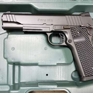 Used Para 1911 Black Ops 45 ACP 5" 8 rd one mag night sights - Semi Auto Pistols - American Guns & Ammo