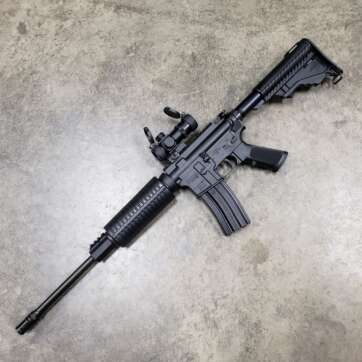 DPMS A-15 5.56 AR-15 Rifle with Barska Red Dot Optic Red/Green - Semi Auto Rifles | American Guns & Ammo
