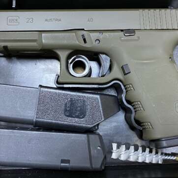 Used Glock 23 Gen 3 G23 40 S&W Green Finish - Semi Auto Pistols - American Guns & Ammo