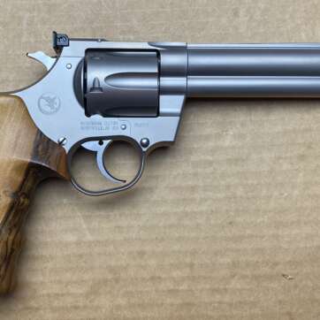 Nighthawk Korth Mongoose 357 Mag Silver DLC 6" Barrel - Revolvers - American Guns & Ammo
