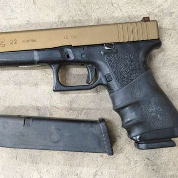 Used Police Trade In Glock 22 Gen 3 40 S&W Bronze Slide 2 Mags - Semi Auto Pistols - American Guns & Ammo