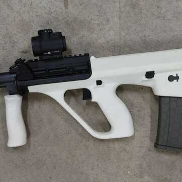 Steyr AUG M1 White Stock w Trijicon MRO 556 Nato AR-15 Mags - Semi Auto Rifles | American Guns & Ammo