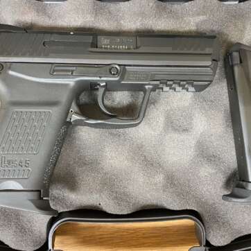 Used Heckler & Koch HK45C 45 ACP 2-8 rd Mags Luminescent Sights Used Heckler & Koch HK45C 45 ACP 2-8 rd Mags Luminescent Sights - Semi Auto Pistols - American Guns & Ammo