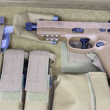 Used FN FNX 45 Tactical FDE 45 ACP Night Sights 3-15 rd Mags Used FN FNX 45 Tactical FDE 45 ACP Night Sights 3-15 rd Mags - Semi Auto Pistols - American Guns & Ammo